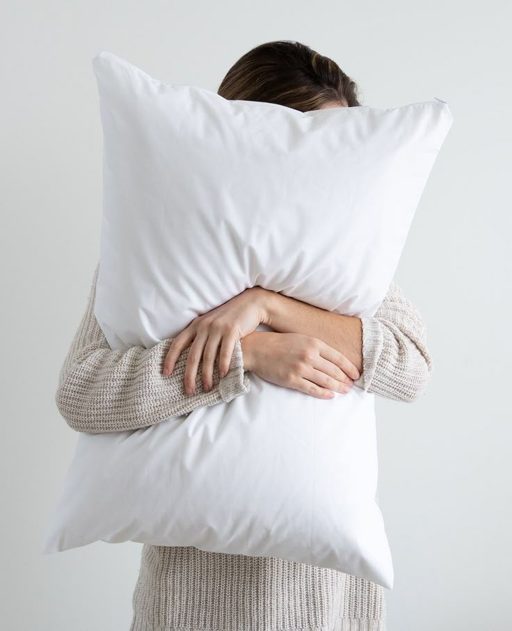 Microfiber pillow with soft filling