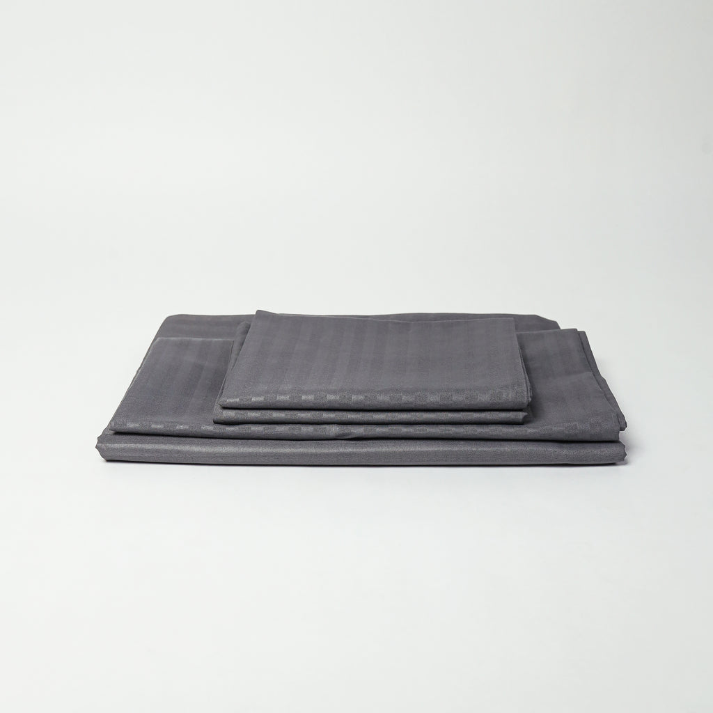 4 Piece Striped Sheet Set