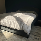 White microfiber duvet